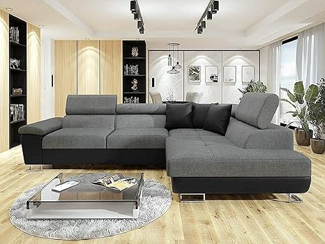 Grey Fabric Sofa Bed