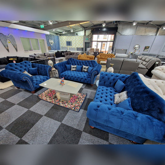 Chesterfield Sofa 3+2 BLUE